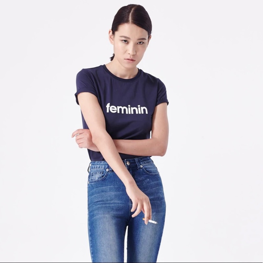 L’école Des Femmes Navy Feminin tee Medium
